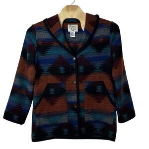 Cripple Creek Women’s Southwestern Aztec Jacket Size XL Ranch Tribal Earthy